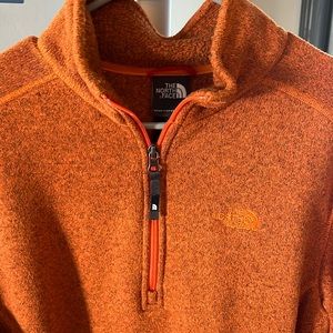 The North Face burnt orange fleece Medium